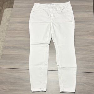 Lane Bryant White Skinny Stretch Jeans